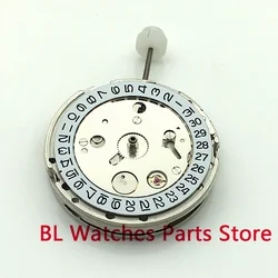 BLIGER  MINGZHU DG 2813 Automatic Watch Movement White Date Wheel Disc 26mm*7.5mm Second Hack For Men's Watch Modified Replace