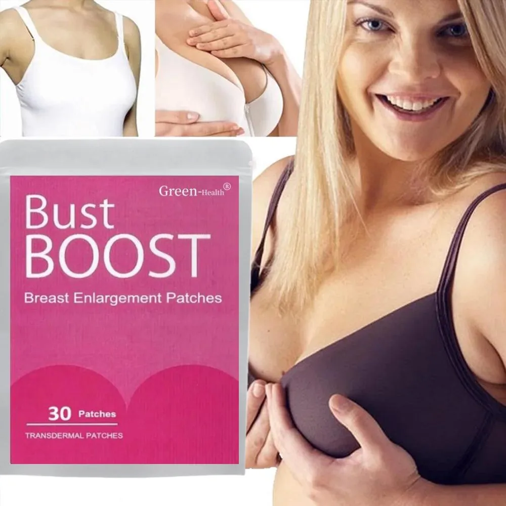 

BUST BOOST BREAST ENLARGEMENT Transdermal Patches for Fuller & Perkier Looking Breasts 30 Patches