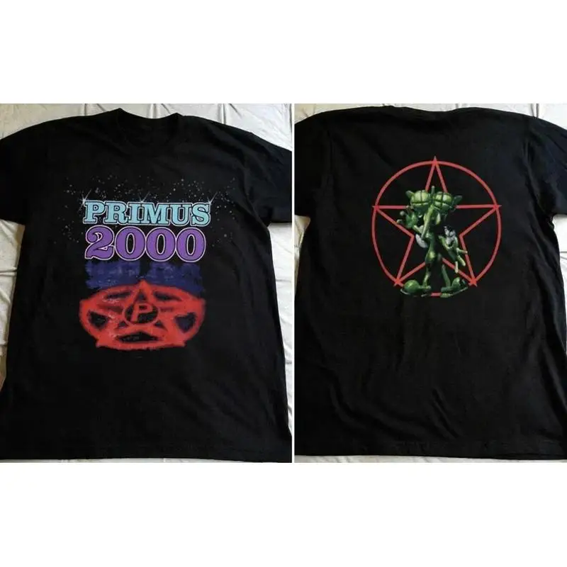 بريموس 2000 تي شيرت Vtg ألبوم فرقة الروك جولة الموسيقى #1