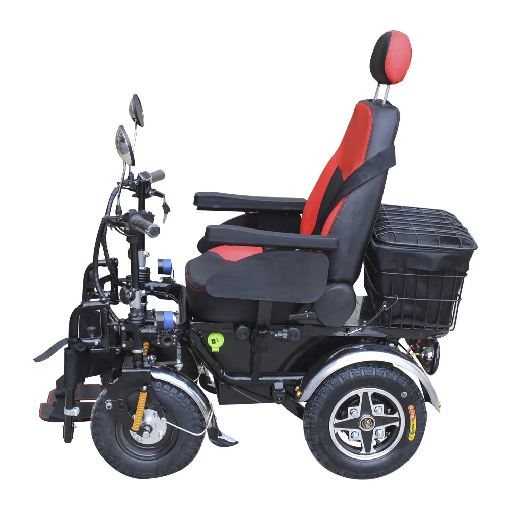 Heavy Duty Power Seat Rehabilitation Treatment Supplies Powerful off-Road Steel Black 0-8km/H