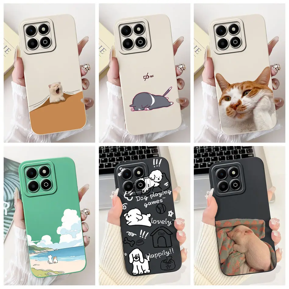 For Honor X6b Case HonorX6b X 6B 4G JDY-LX1 JDY-LX2 Funny Animal Cartoon Soft Silicone Shockproof Phone Cases