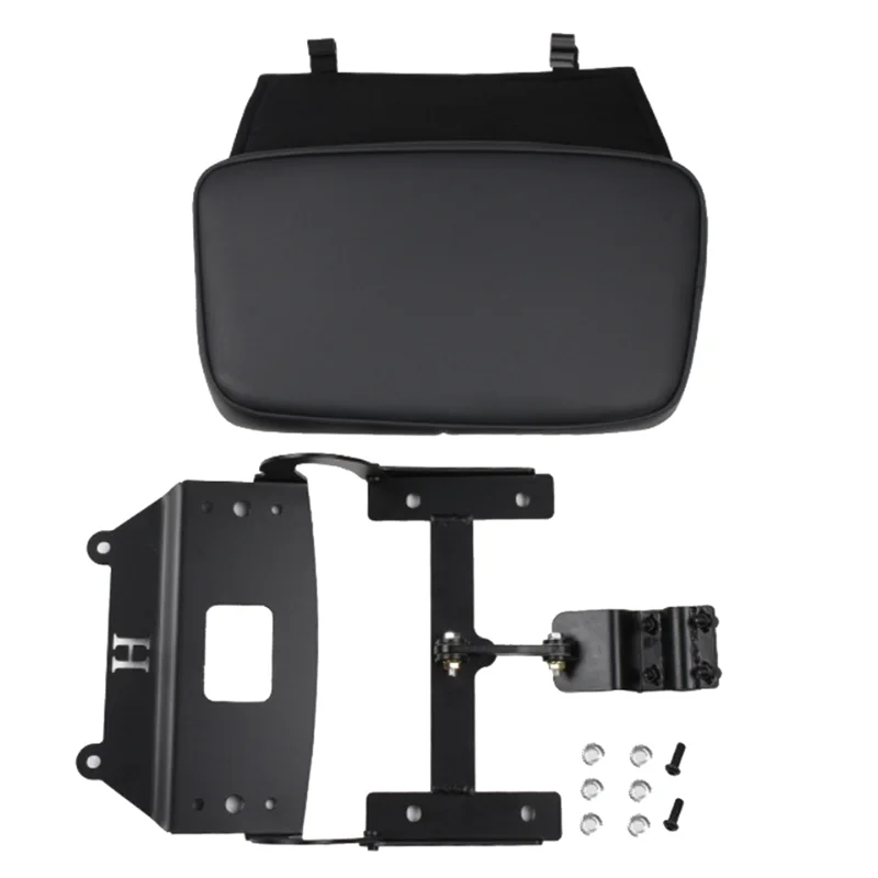 

Для Tesla Model 3 2017-2022 сиденье второго пилота электрический поднос для подставки для ног наколенник удлинительный коврик поддон из искусственной кожи, черный-L94A