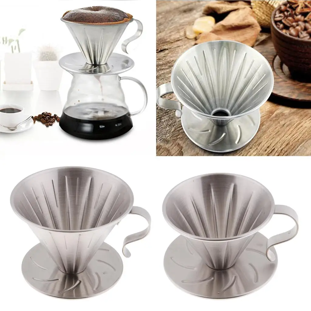 재사용 가능한 핸드 커피 필터, 실리콘 컵 필터