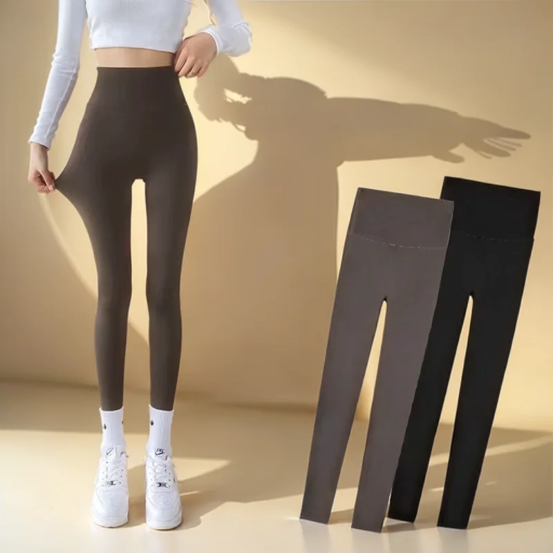 

Black Leggings Woman Seven-Foot Modal Bright Multicolor Sculpting Flat Thigh Slimmer Footless Bum Low Waistband Drying Elegant