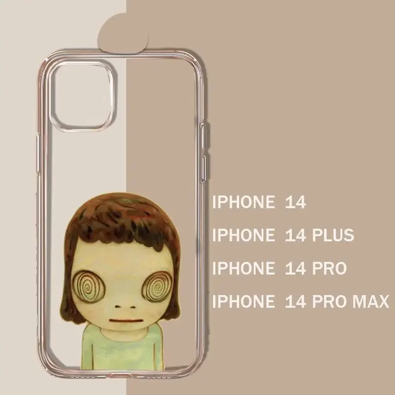 Yoshitomo Nara art painting Phone Case Transparent soft For iphone 11 13 12 14 15 pro max mini plus