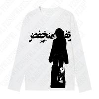 Harajuku Hip Hop Y2K Women Clothing Casual Aesthetic Chic Loose Long Sleeve T-shirt Rock Classic Fashion emo Vintage Cotton Tops