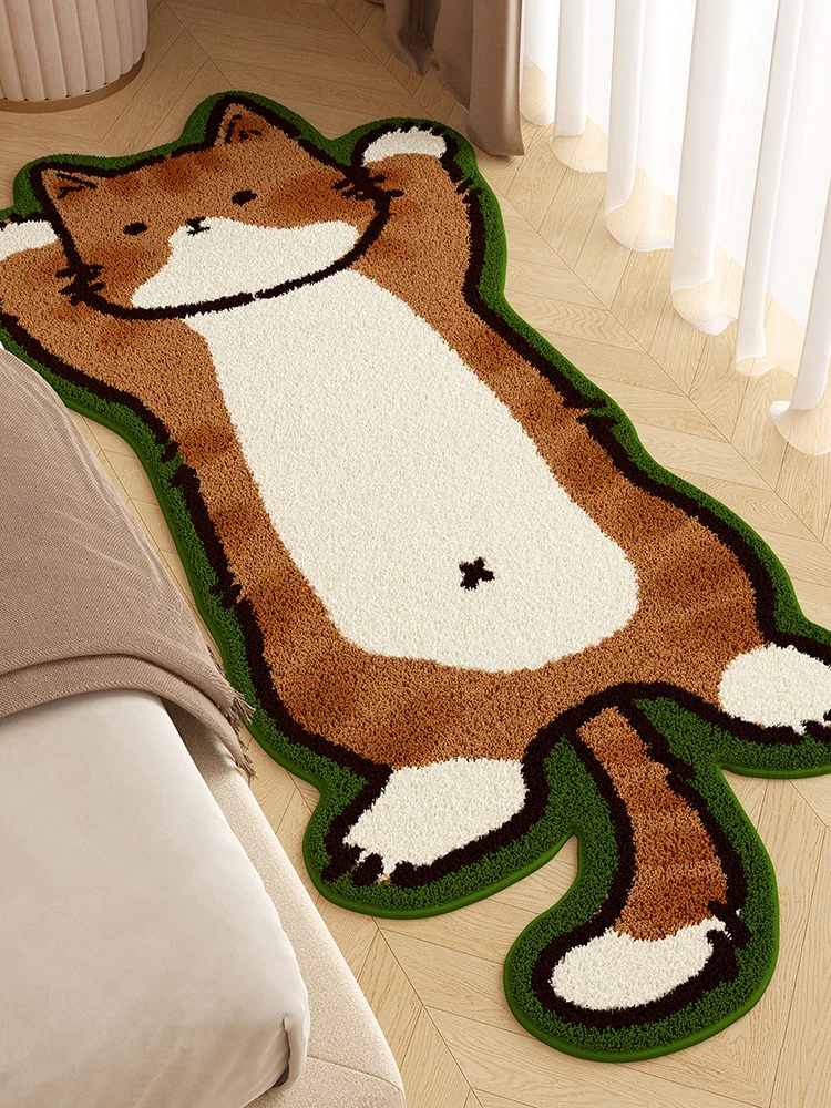 

Очаровательный утолщенный ковер для детской комнаты в стиле принцессы, зимний коврик из искусственного кашемира с милым дизайном, домашний текстиль, художественное оформление интерьера