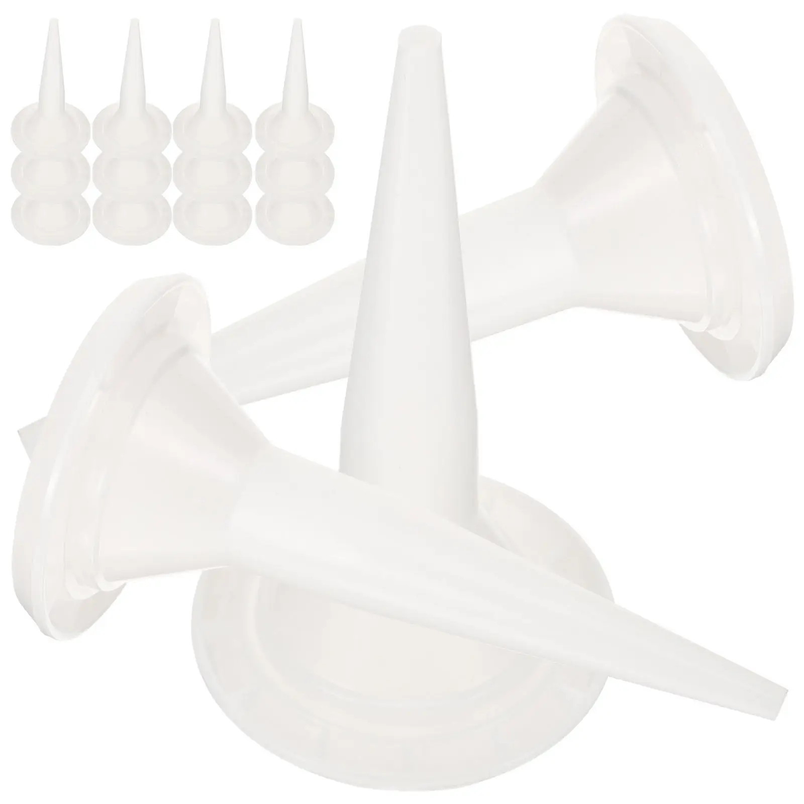 

50 шт. мягких насадок для герметика, износостойкие, без подтеков, для нанесения клея и конструкционного герметика