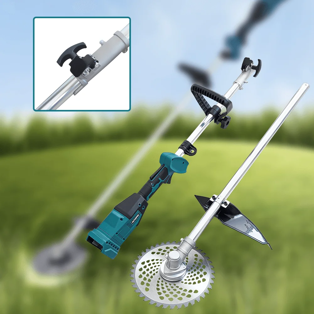 9 بوصة جزازة العشب بدون فرش اللاسلكي المحمولة قابل للتعديل طول الكهربائية العشب الانتهازي القاطع لبطارية ماكيتا 18 فولت (لا بطارية) #6