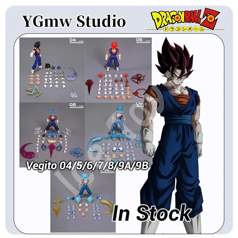 В наличии, отправка в течение 24 часов: Фигурка Dragon Ball Z YGmw Studio Ssj Strongest Vegito, аниме-модель из ПВХ, коллекционный подарок