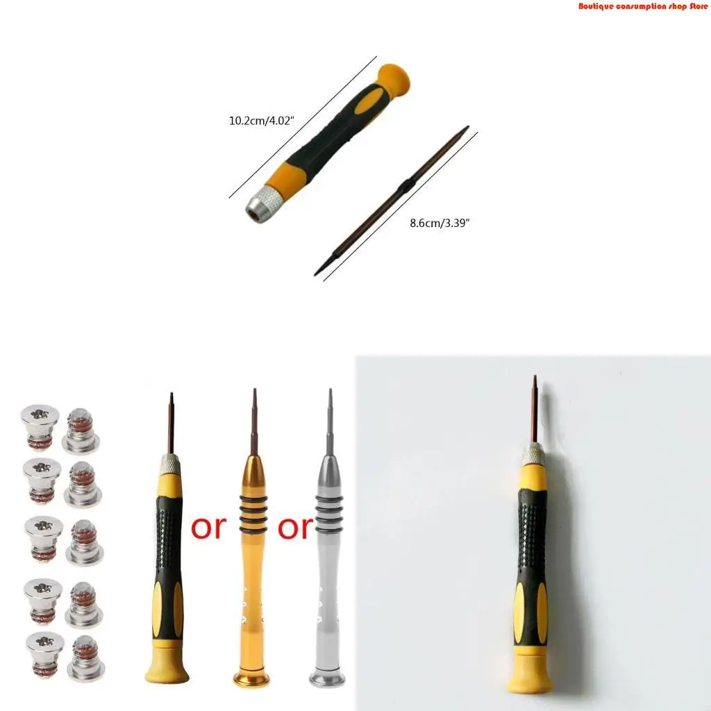 L9NA Brand New Bottom for Case Screws + Screwdriver Comparible with for Macbook 13