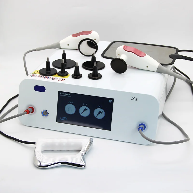 INDIBA 448KHZ Tecar Therapy CET RET Physiotherapy Shaping Radiofrequency Fat Reduction Relieve Pain Weight Loss System Wrinkles