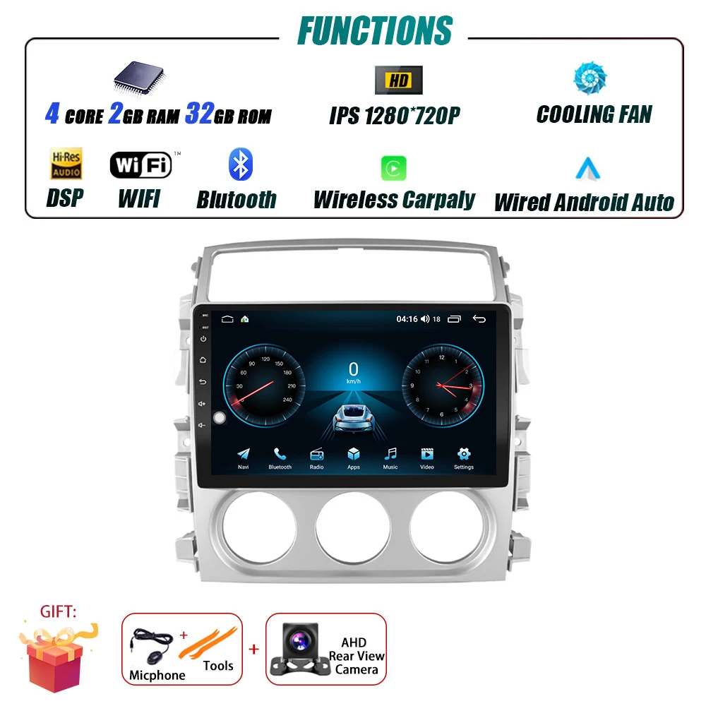 Android 16 Voor Suzuki Liana 2004-2013 Auto Radio Multimedia Video Player GPS Navigatie Stereo Draadloze Carplay Auto WIFI GEEN 2DIN