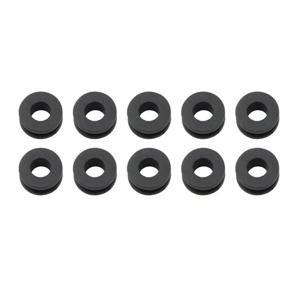 10pcs/set Lock Rings M6 Universal Motorcycle Side Cover Rubber Grommets Gasket Fairings Accessories For Honda