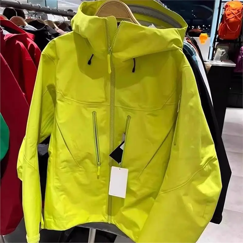 

Women's Yellow een Hooded Jaet Autumn New Loose Small Size Windproof Casual Coat Top Polyester Fiber 00% Spring ting