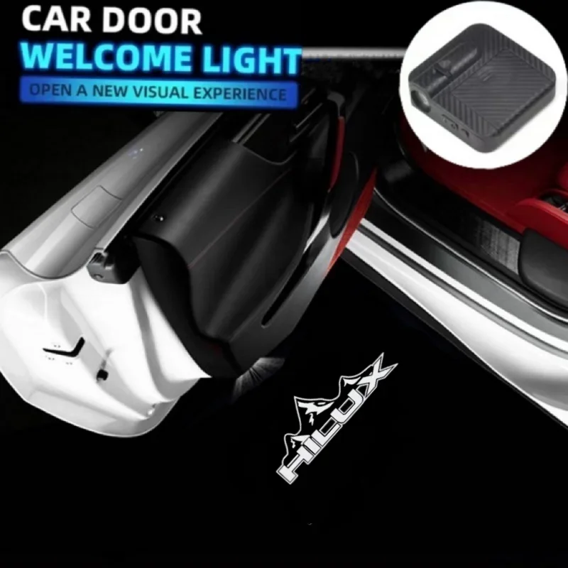 

High Quality Led Car Door For HILUX Logo Door Logo Light Ghost Shadow Welcome Lamps Pickup Truck Mountain Car Goods Accessories