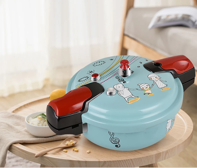 

1-4 People Gas Induction Cooker Universal Micro Pressure Cooker Explosion-Proof Mini Pressure Cooker Cartoon Design Household