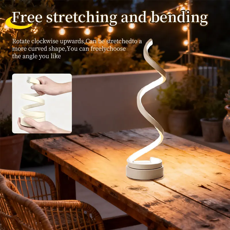 Artistic Modern Minimalist Table Lamp - Creative Night Light for Bedroom, Bar, and Desk with Ambience Design