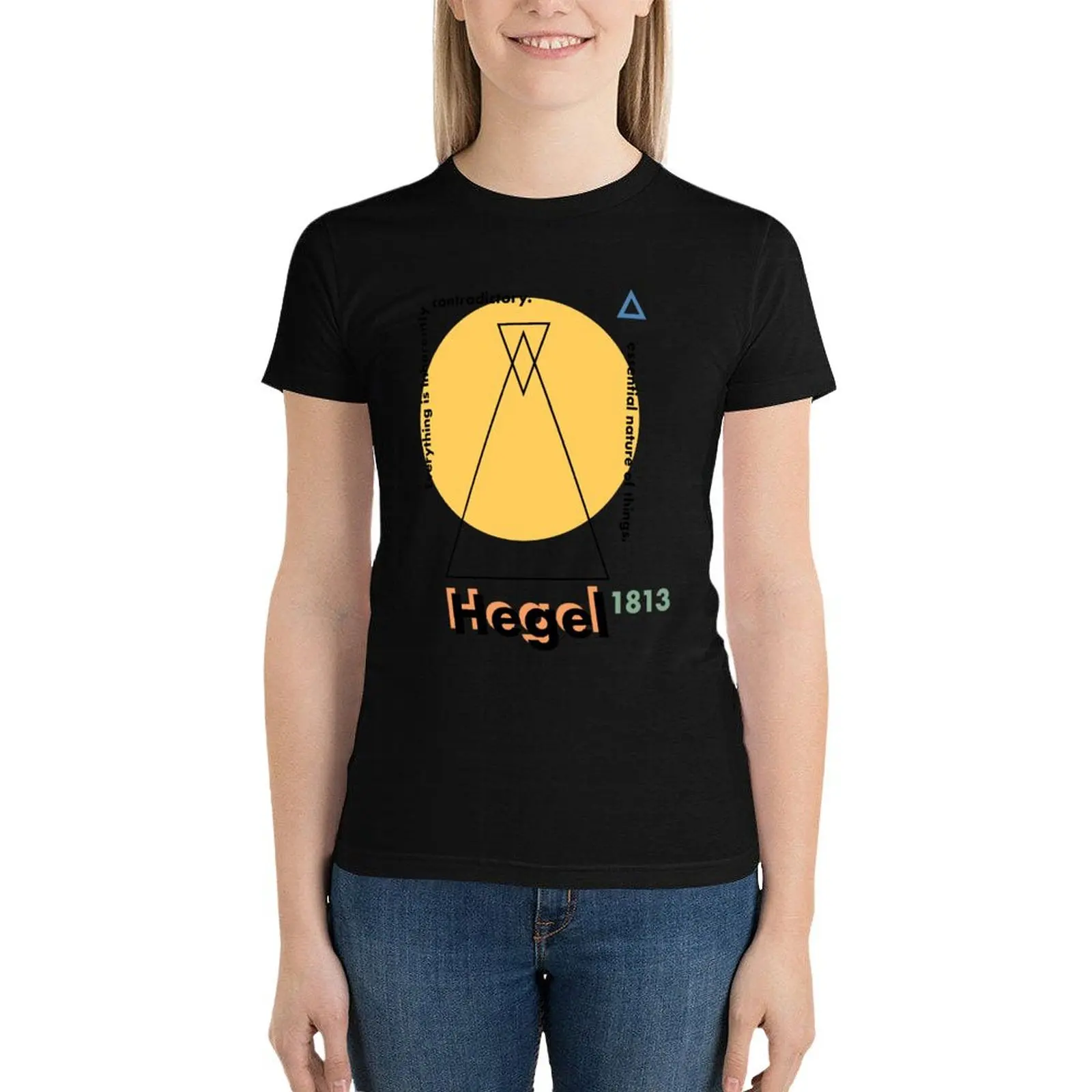 

Hegel T-Shirt cute tops summer tops lady clothes tees Women's tops