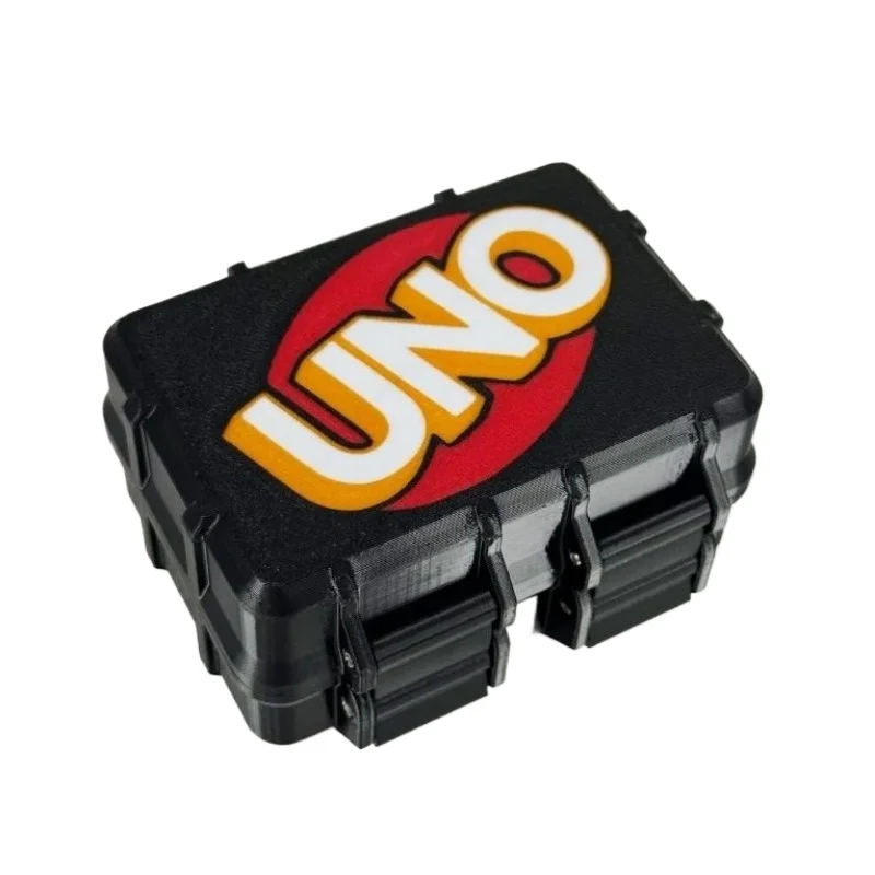 UNO 3D printed playing cards box peripheral playing cards certificate collection large capacity thickened waterproof storage box