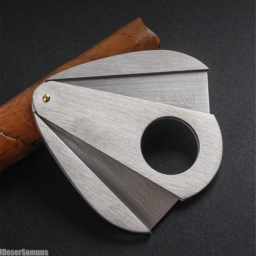 

Cigar Cutter with Sharp Blade Portable Stainless Steel Cutter Travel Double-edged Blade Cigar Scissors Gift for Man Father'Day