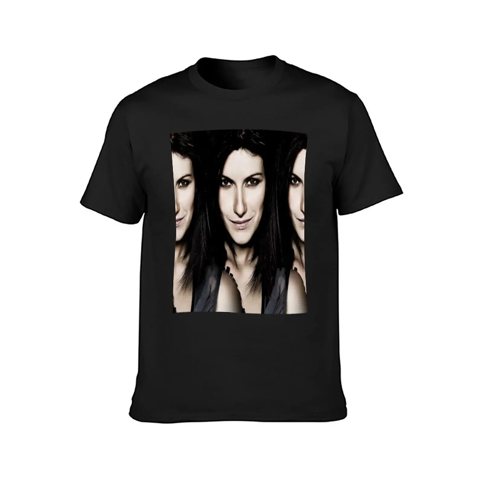 laura pausini T-Shirt summer tops sweat blacks t shirts men