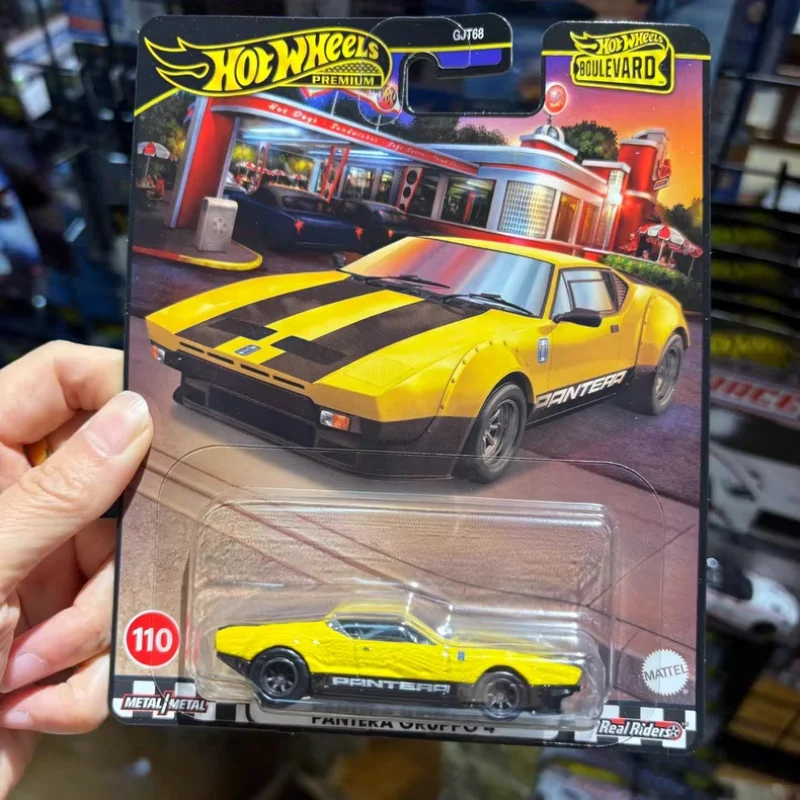 Echte Hot Wheels Premium Druckgussautos De Tomaso Pantera Gruppo 4, Sammlerstück 1:64, Druckgussauto, Modellfahrzeug, Legierung, Spielzeug, Geschenke