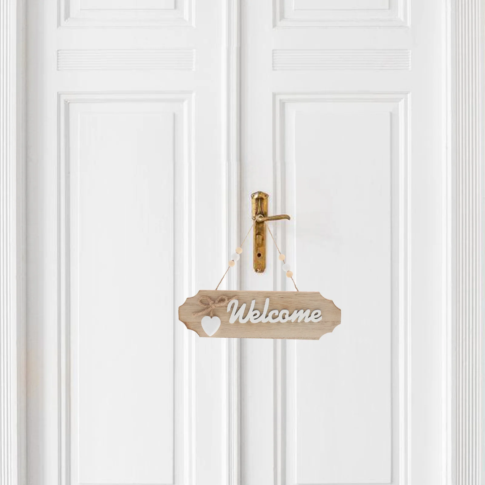

Hanging Wooden Welcome Plaque Door Sign Natural Wood Home Decor Quick Easy Install Welcome Wood Signs Wooden Sign