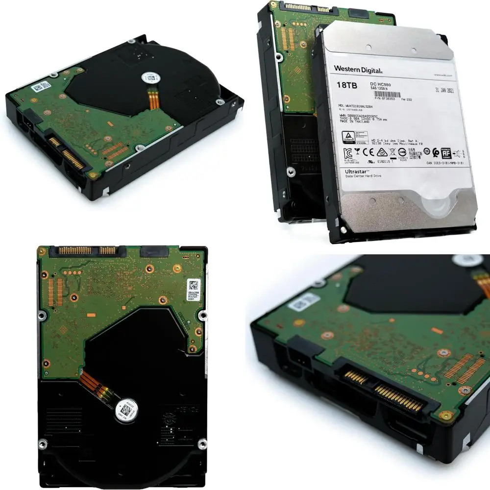 

WD WUH721818AL5204 18TB SAS 12Gb/s 7.2K RPM 512M 0F38353 512e/4Kn SE HDD (Renewed)