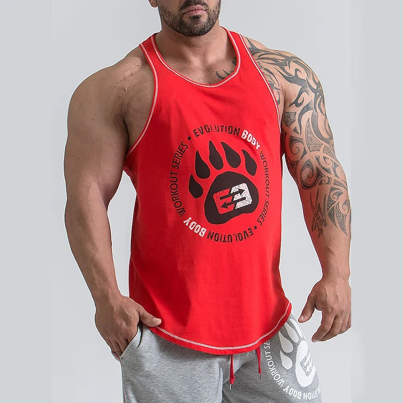 2024 New Sport Sleeveless Shirt Quick Drying Breathable Vest Men\'s Clothing Fashion Casual Summer Y2K T-Shirt Vest Gym Workout