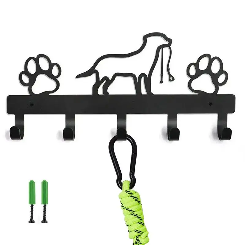 Dog Collar Holder For Wall Collar Hanger Storage Holder Animal Paws Decorative Hook Organizer For Bedroom Entryway Farmhouse