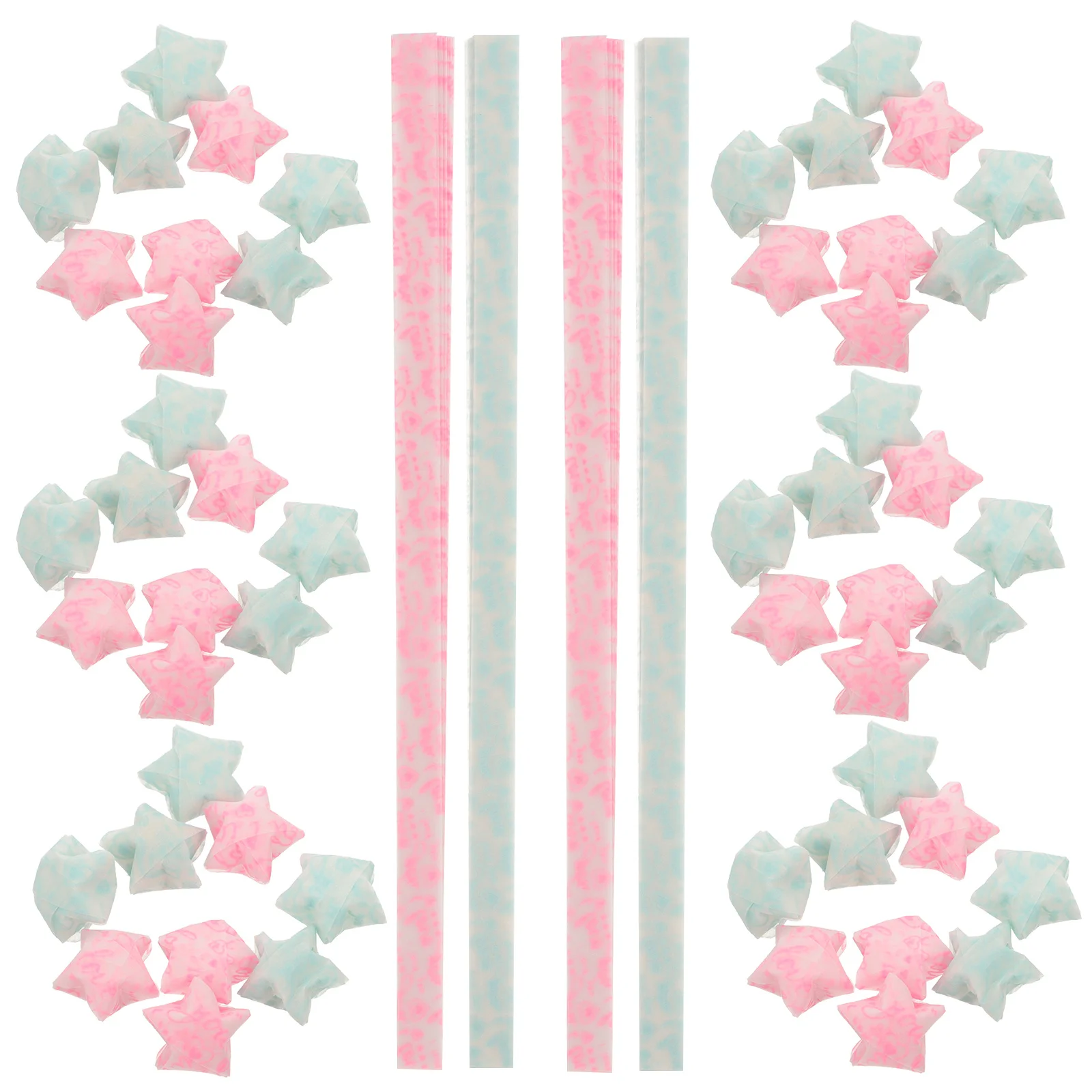 300 قطعة ورق قابل للطي على شكل نجمة متوهجة 10 ألوان متنوعة أوراق أوريغامي مضيئة لمشاريع ديكور يدوية ذاتية الصنع ليلاً