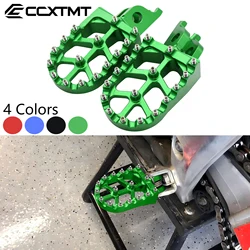 CNC Rests Pedals Footpegs Foot Pegs For Kawasaki KX KLX KXF 250 450 250F 450F 250X 450X 450R 2006 2007 2008 2009 2010 2011-2021
