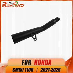 혼다 레블 CM1100 CMX1100 2021 2022 2023 2024 2025 2026용 오토바이 배기 머플러 파이프 블랙 스테인리스 스틸 롱 타입