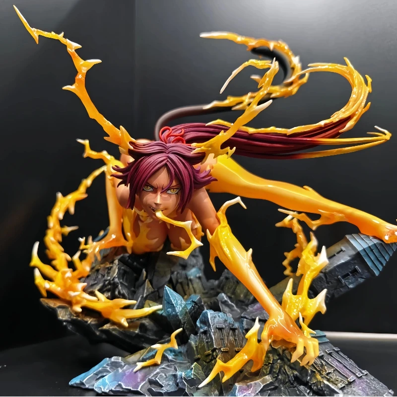 25cm Bleach Thousand Year Blood War Yoruichi Shihouin Anime GK Figur Schreibtisch-Deko PC-Gehäuse-Ornament Sammlerstück für Fans