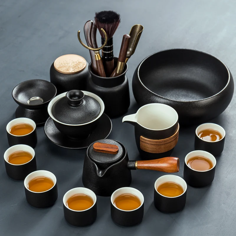 Tea Set Luxury Teaware Sets Chinese Ceramic Gaiwan Vintage Pots Teaware Sets Crockery Kettle Materos Yerba Mate Home Accessories