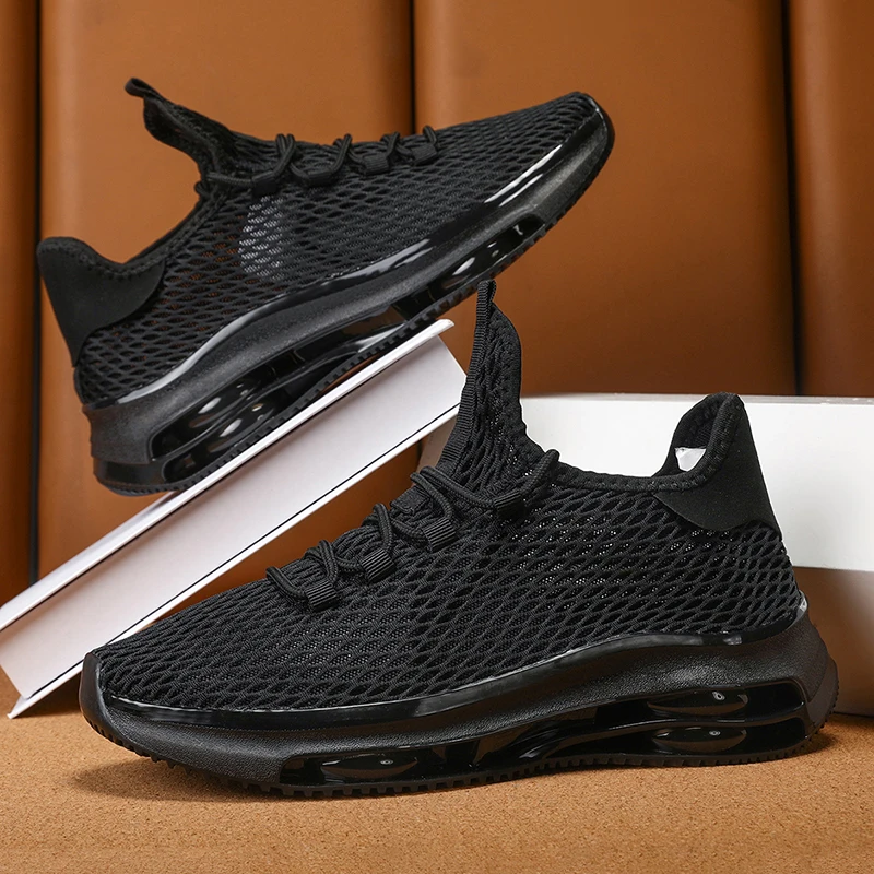 

Мужские кроссовки, спортивные дышащие кроссовки для бега, легкие прогулочные туфли, удобные сетчатые нескользящие туфли для мужчин, спортивная обувь