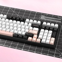 KBDiy 176Keys Cherry Profile PBT GMK Olivia Keycap Custom Set Double Shot Keycaps for Mechanical Keyboard Game for MX Switches