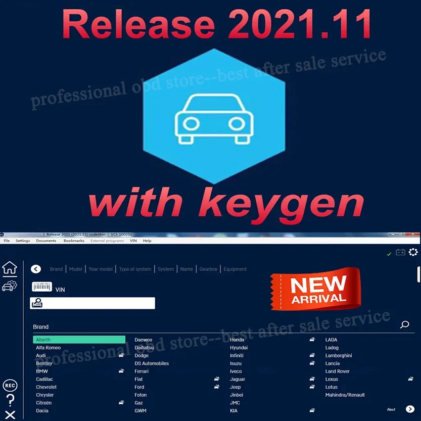 Новое поступление 2021.11 Программное обеспечение KEYGEN CD/Dvd Поддержка 2021 года моделей VdIJk Autocoms Pro Vd Ds150e Cdp Pro для TNESF DELPHIS ORPDC