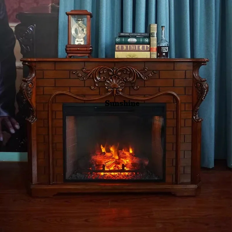 TD3D simulated fire, retro European fireplace, heater