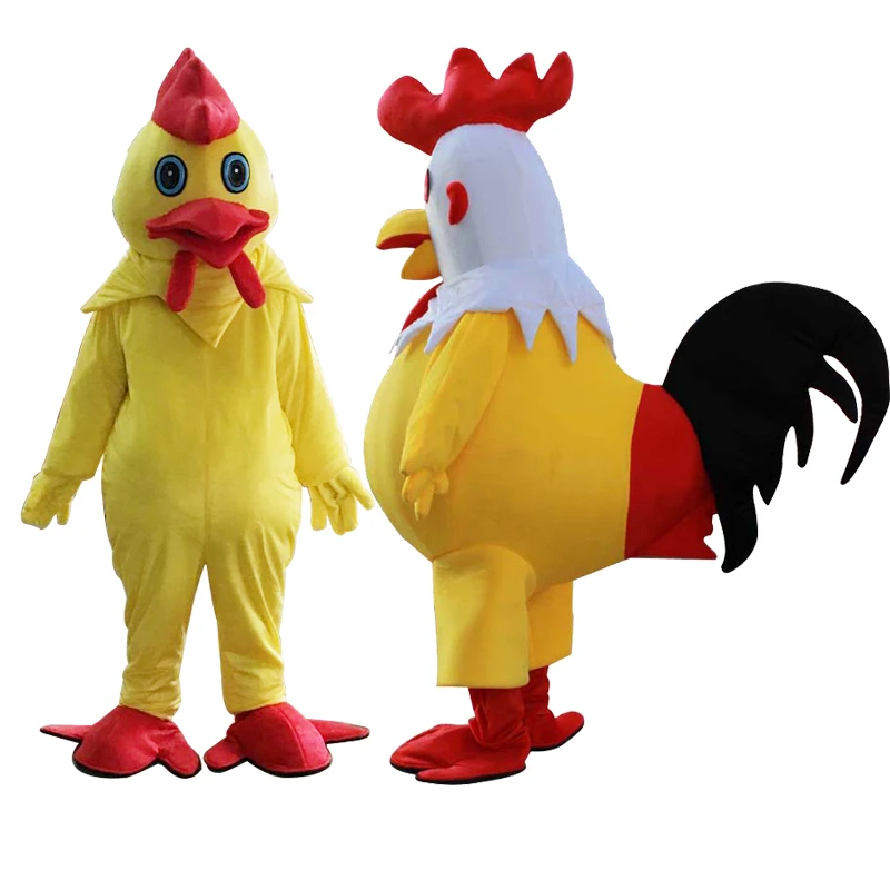 Rooster Mascot Costume Cock Costume Halloween Carnival Christmas Party Funny Animal Chicken Mascot Clothing Adult Size