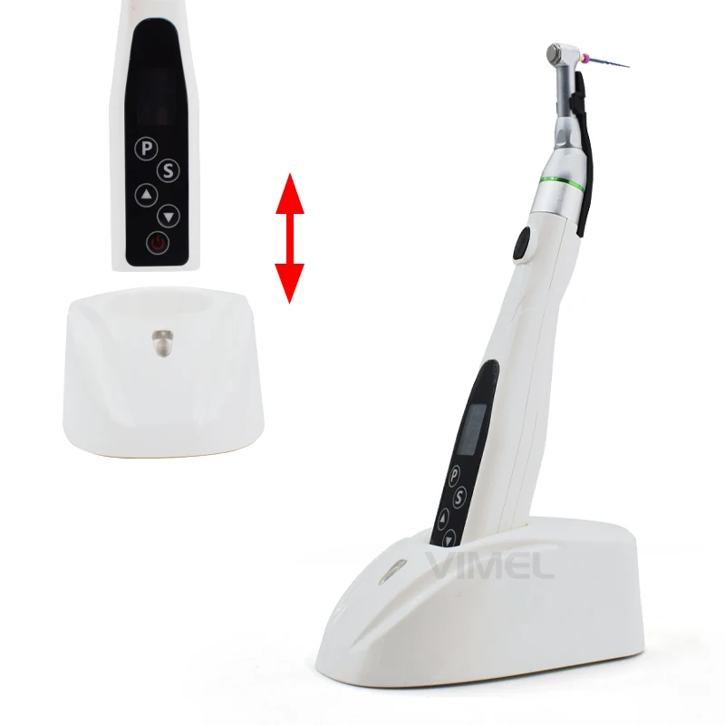 

6Modes Dental Cordless Rotary Endontic Handpiece With Led Light 16:1 Reduction Contra Angle Root Canal Endo Rotary Motors