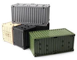 1Pcs Military Barracks Wharf Carge Container MOC Building Blocks Transport Accessories Model Box Brick for Diorama Plastic Toys