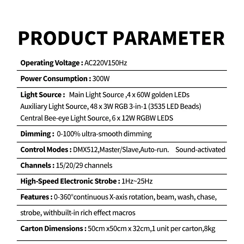Luz retrô olho de abelha de 4 lâminas – uma luz de atividade de estilo retrô adequada para apresentações e shows