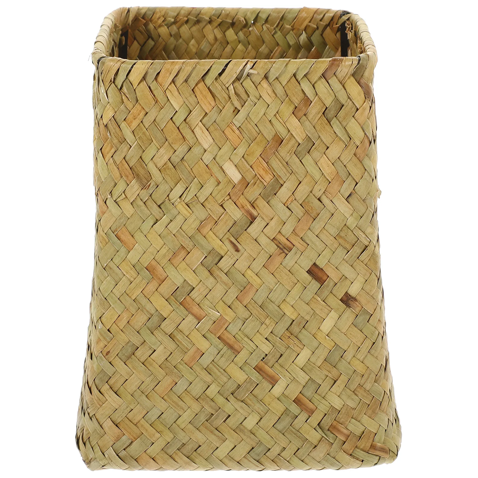 

Seagrass Vase Pot Woven Planter Simple Decorative Home Style Natural Decorative Vase Material Durable Blue Color