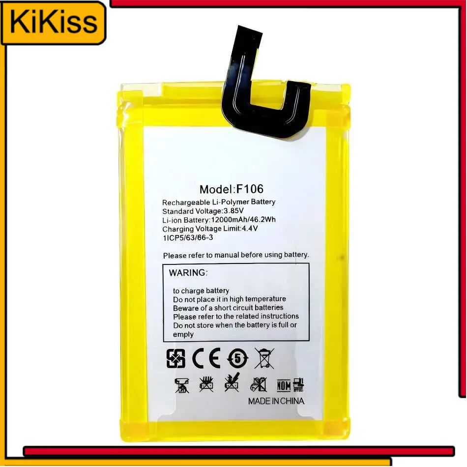 

Долговечная экологичная батарея 12000 мАч для смартфона Fossibot F106 Pro с тройной защитой