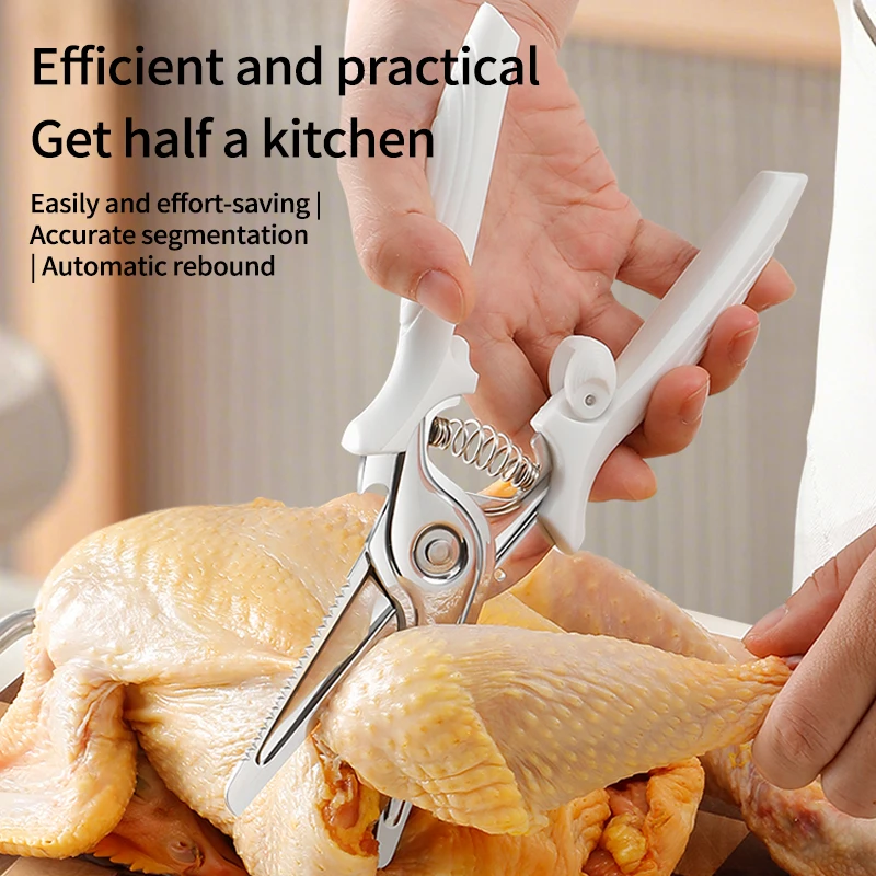 Heavy Duty Kitchen Scissors All-In-One Food Kitchen Shears With Serrated Edge For Kitchen Cutting Chicken Bones Meat Fish Herb