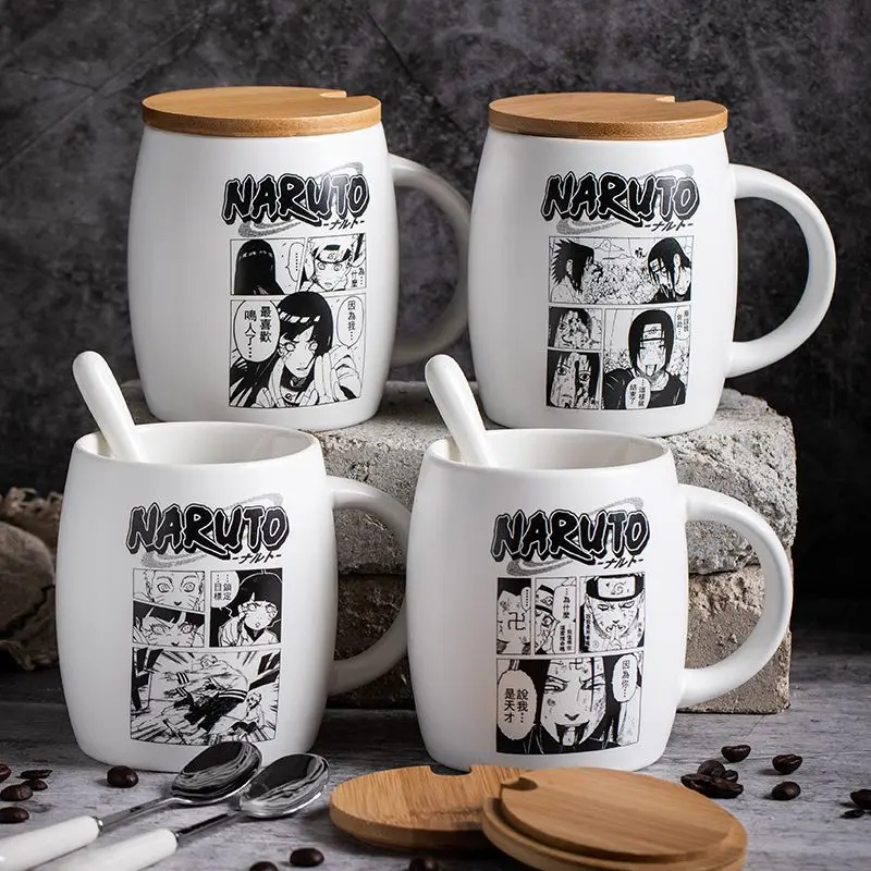Taza de Cerámica NARUTO, Uzumaki Naruto, Uchiha Sasuke, Artículos de Anime, Diseño Original, Taza para Agua o Café