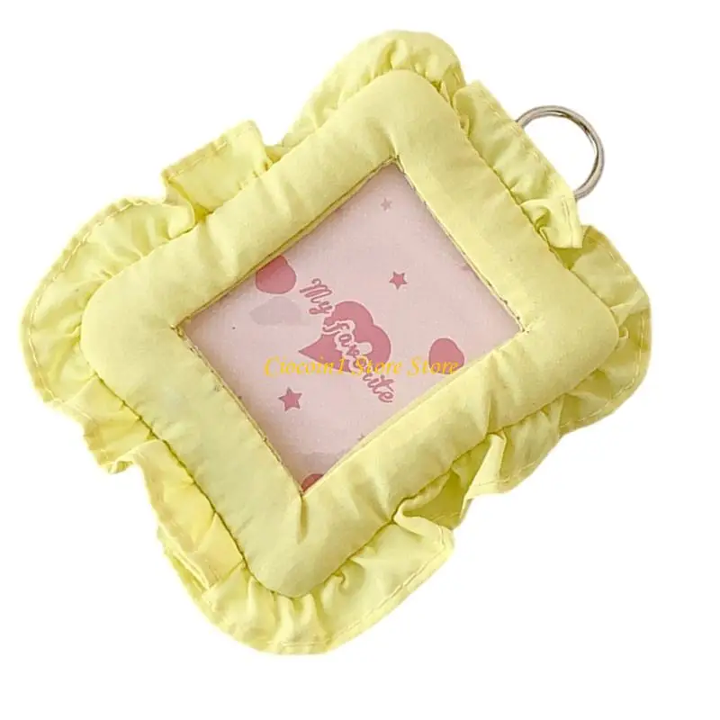 A3PC 3Inch Photocard Protectors Covers PVC Fabric Card Sleeve for Backpacks Purse