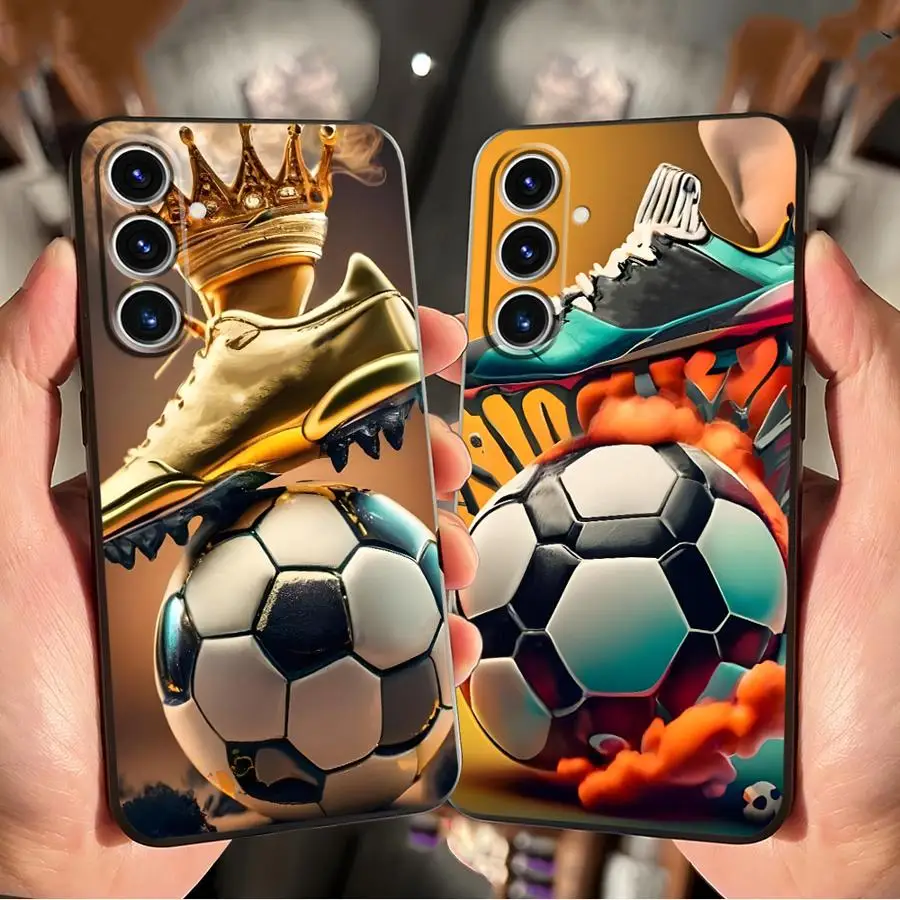 

Case for Samsung Galaxy S26 S25 Note 20 8 9 10 S24 Plus S21 FE S26 S23 S20 Ultra S10 S9 Funda Phone Cover Sneakers Football